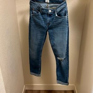 Hudson Bacara Distressed cuffed cropped jeans USA Size 27. A458